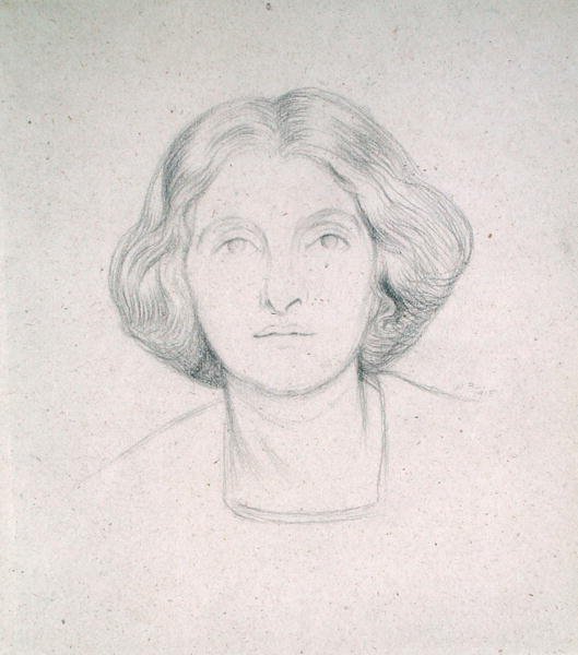 Portrett av fru Max Beerbohm av William Rothenstein