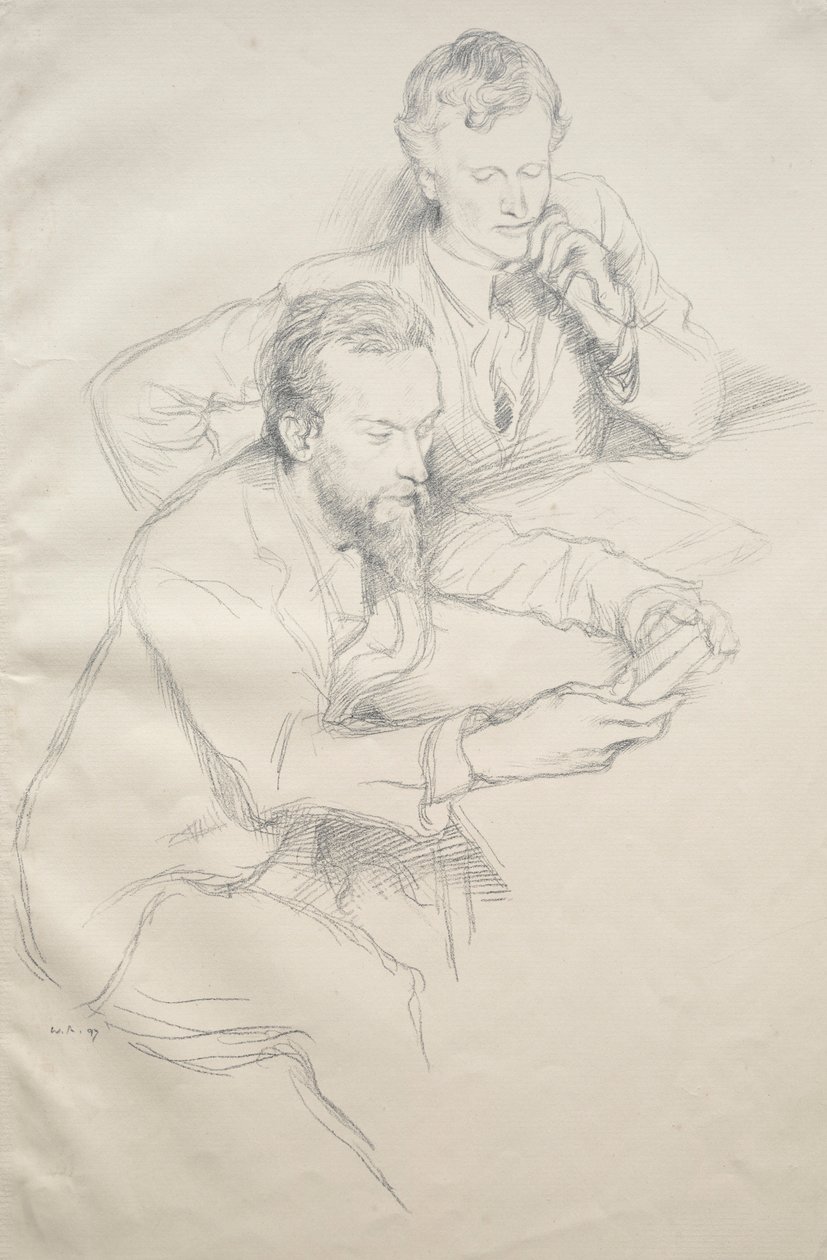 Ricketts og Shannon, 1897. av William Rothenstein