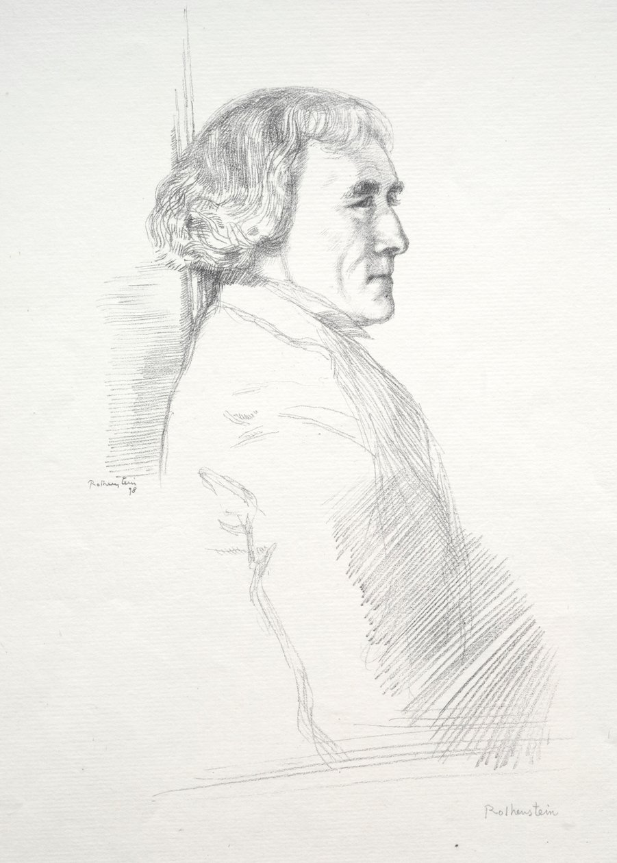 Sir Henry Irving, 1898. av William Rothenstein