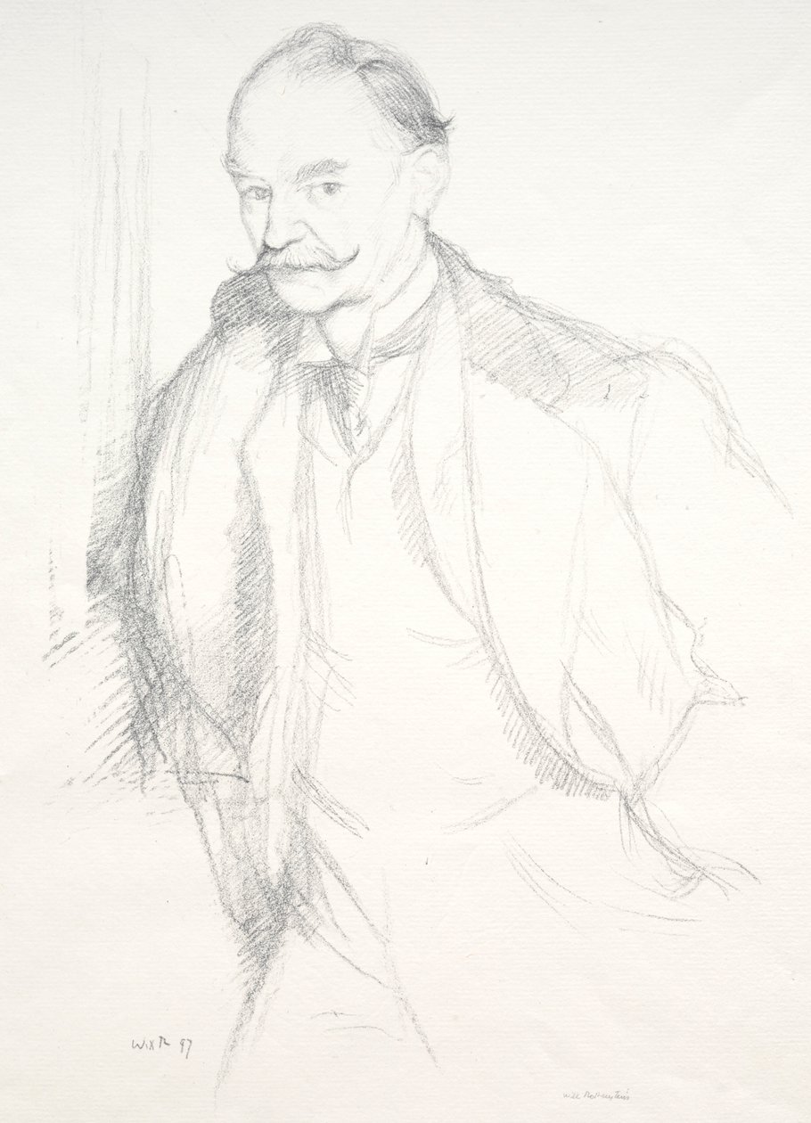 Thomas Hardy, 1897. av William Rothenstein