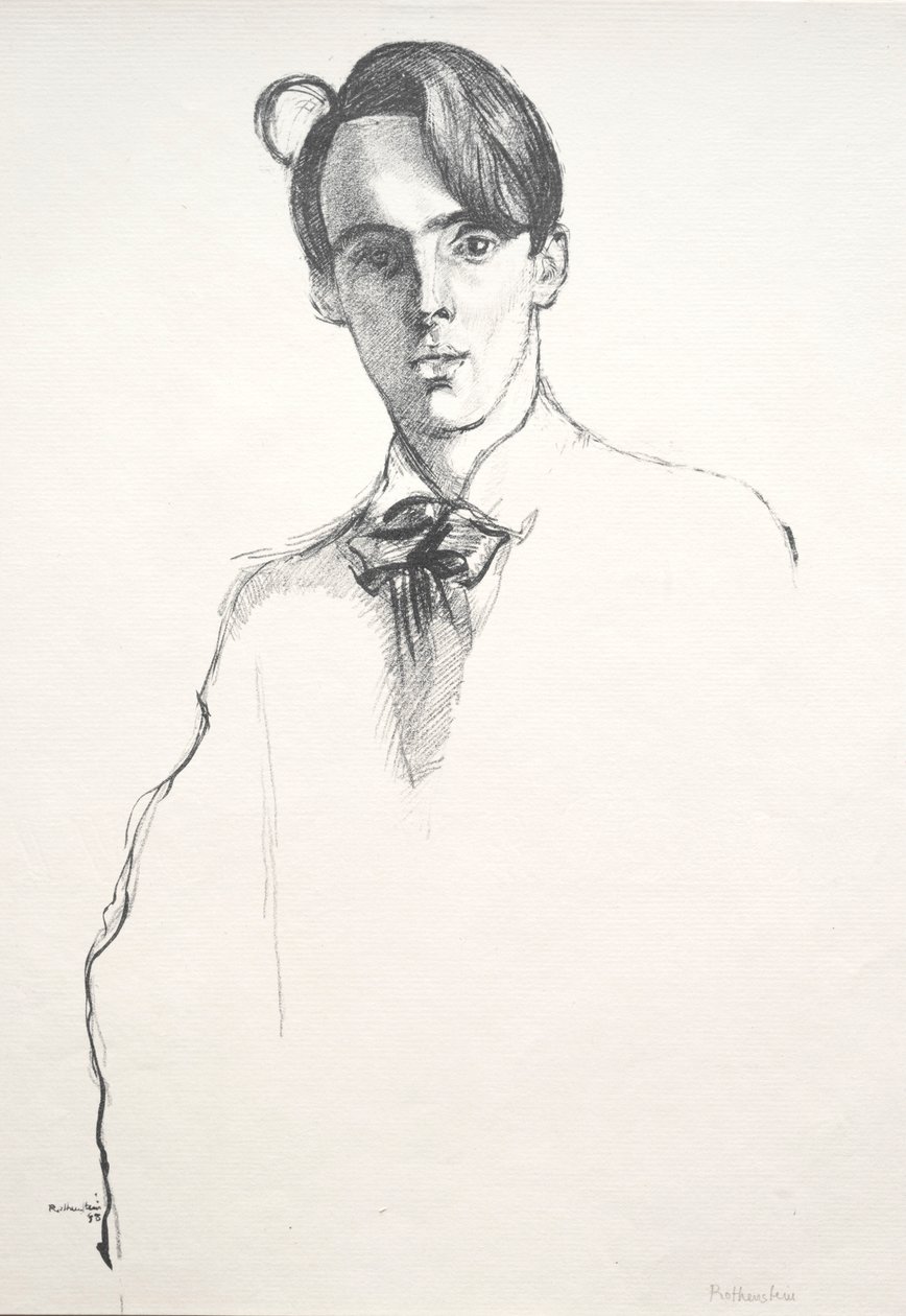 William Butler Yeats, 1898. av William Rothenstein