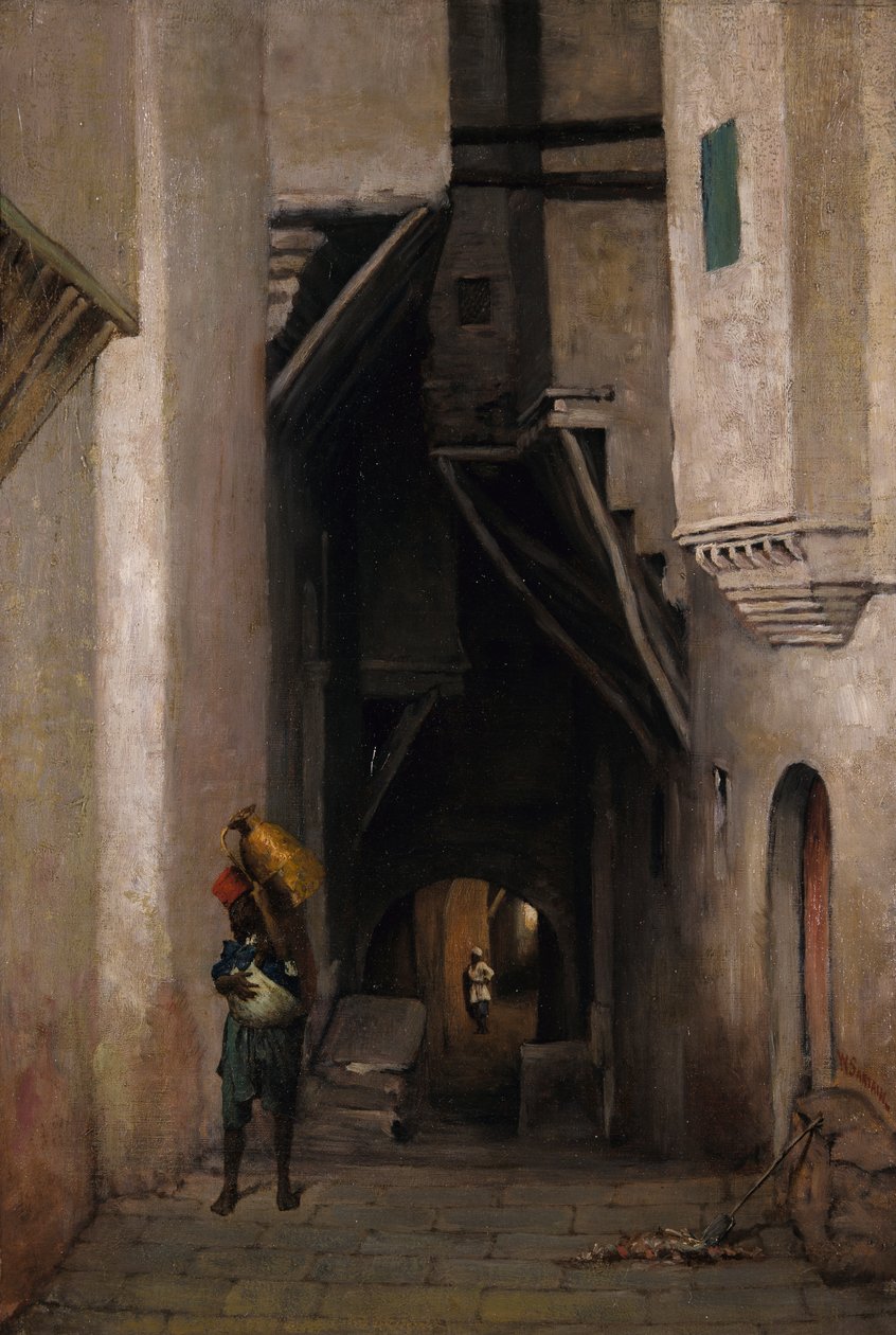 Algerisk vannbærer, etter 1874. av William Sartain