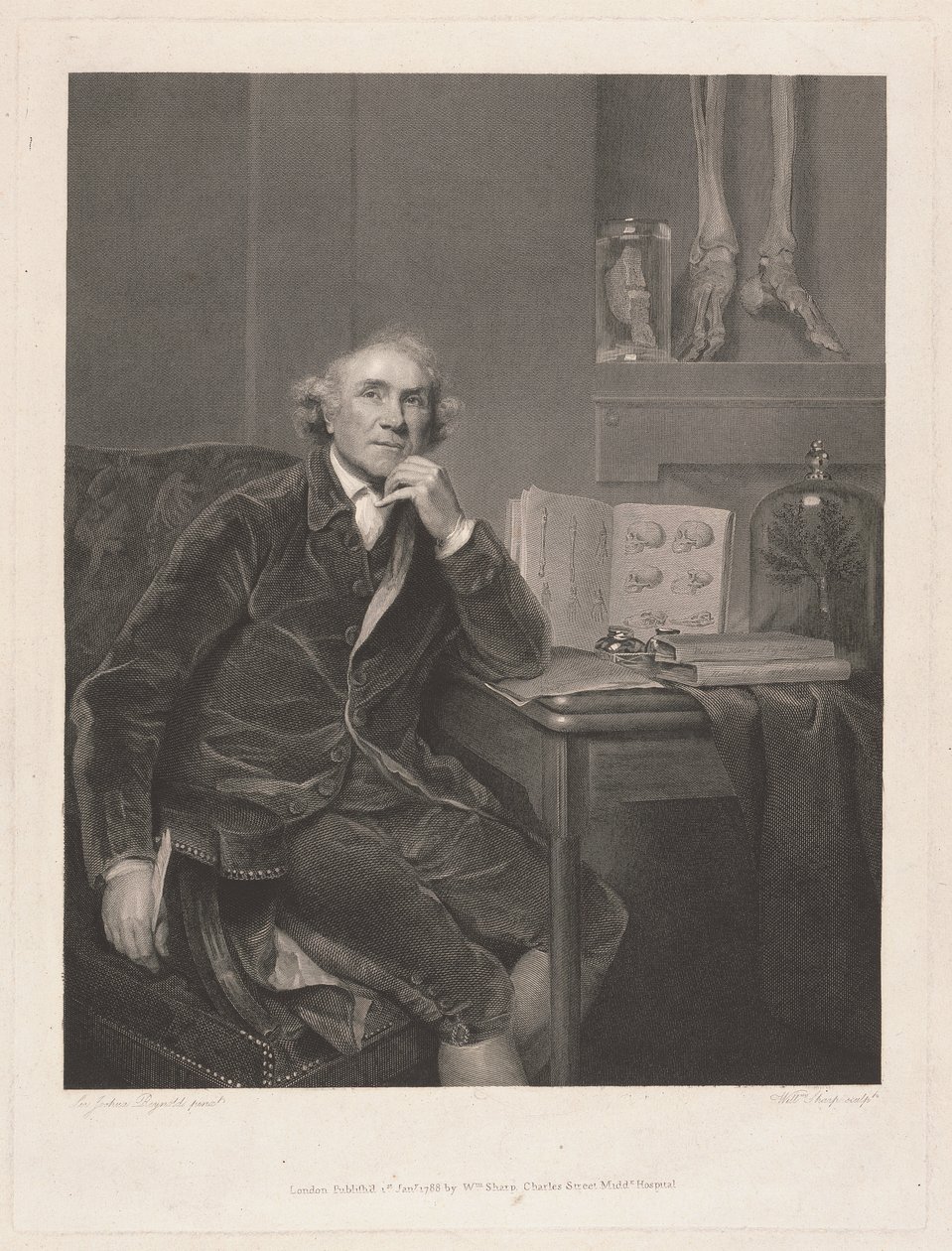 John Hunter, FRS av William Sharp