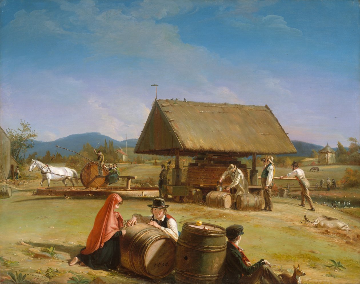 Ciderfremstilling, 1840-41. av William Sidney Mount