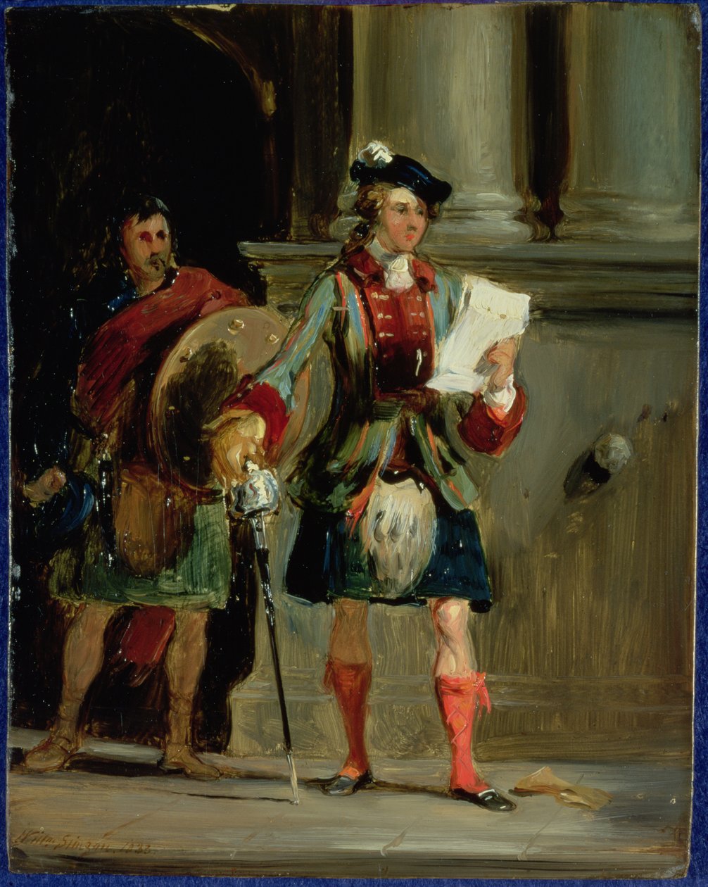 Prins Charlie ved Holyrood, 1833 av William Simson