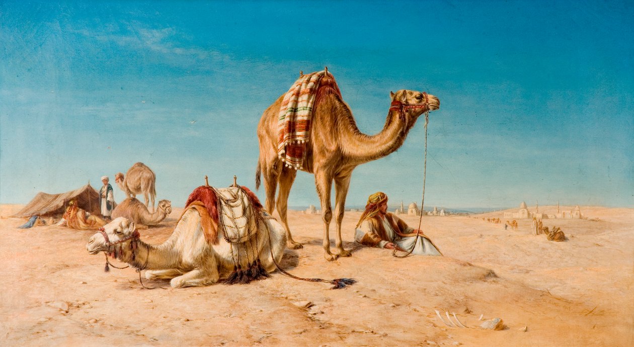 Et stopp i ørkenen, 1867 av William Snr. Luker