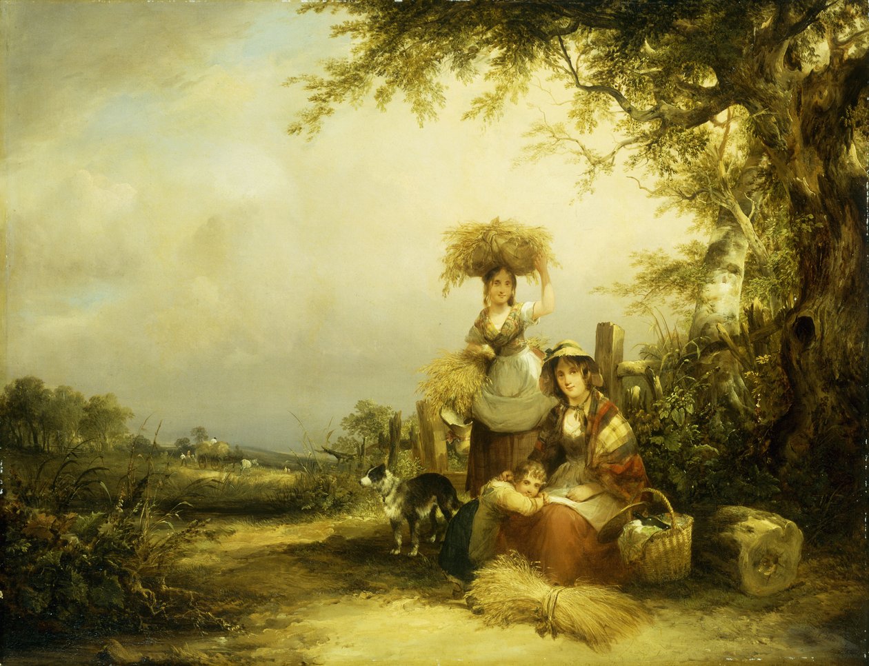 The Gleaners - Shirley, Hants, av William Snr. Shayer
