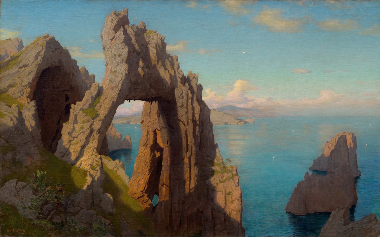 Natural Arch på Capri av William Stanley Haseltine