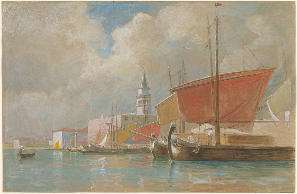 Frakt langs Molo i Venezia av William Stanley Haseltine