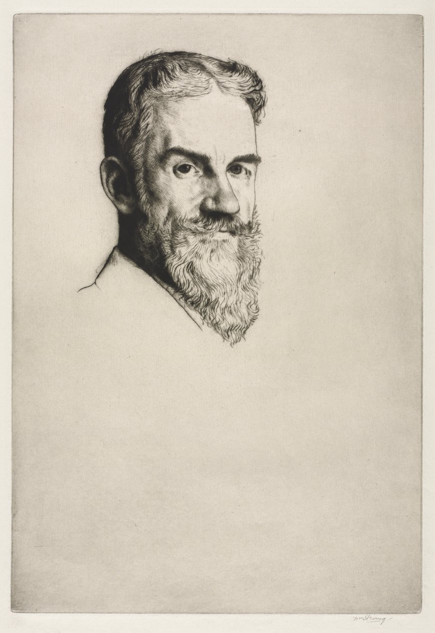 George Bernard Shaw, 1907. av William Strang