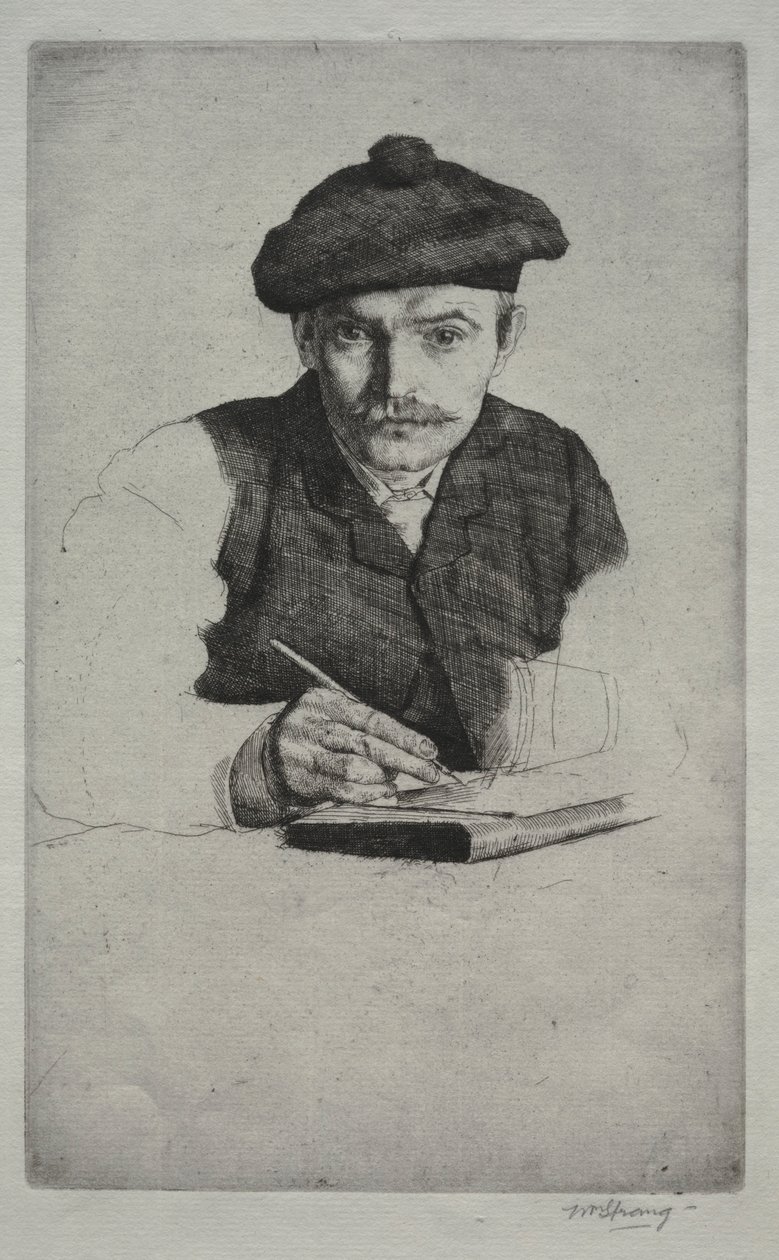 Selvportrett, 1885. av William Strang
