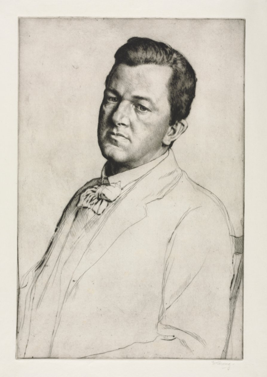 Sir Charles Holroyd, 1909. av William Strang