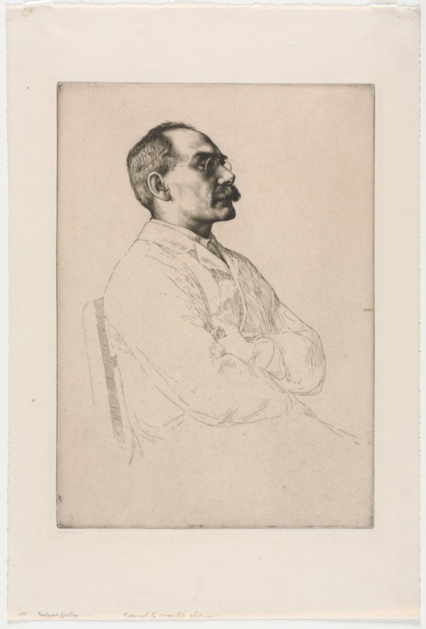 Sir Rudyard Kipling av William Strang