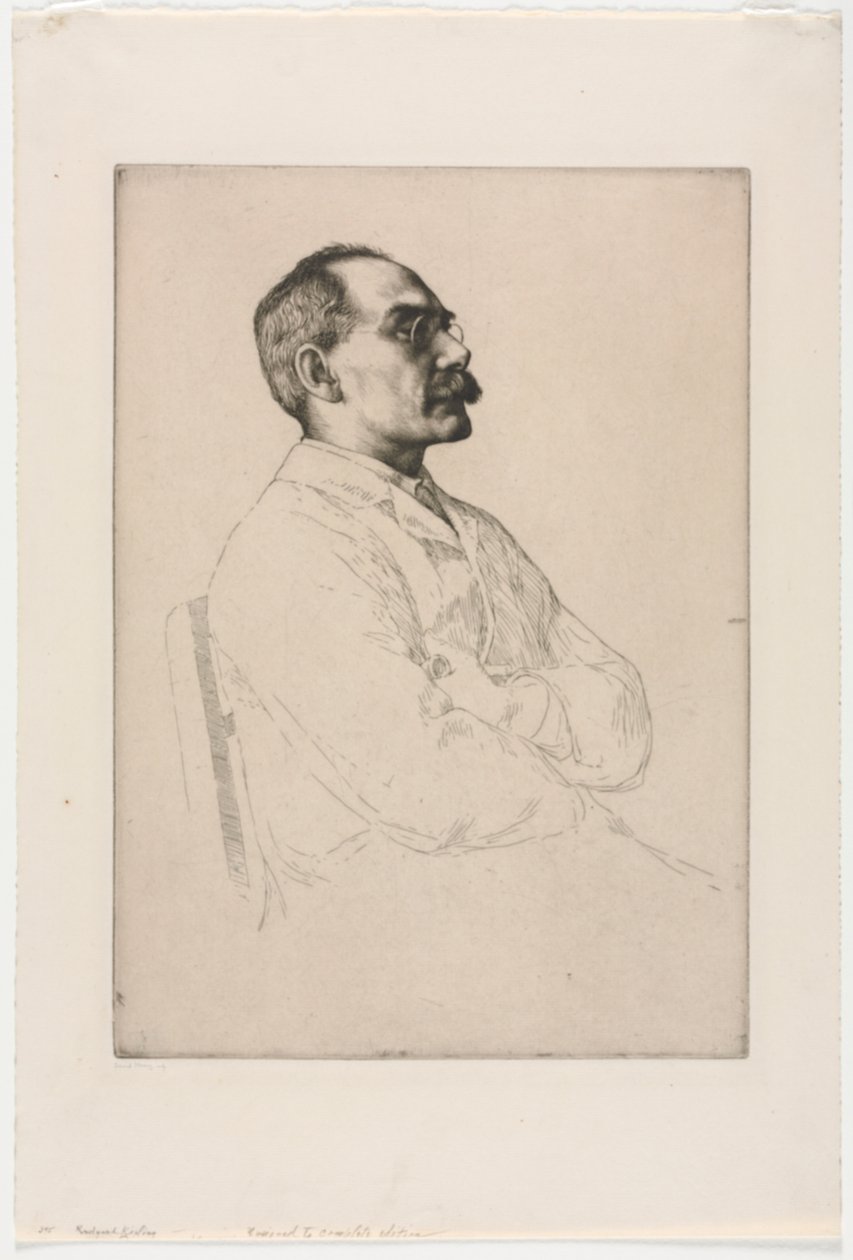 Sir Rudyard Kipling, 1898. av William Strang