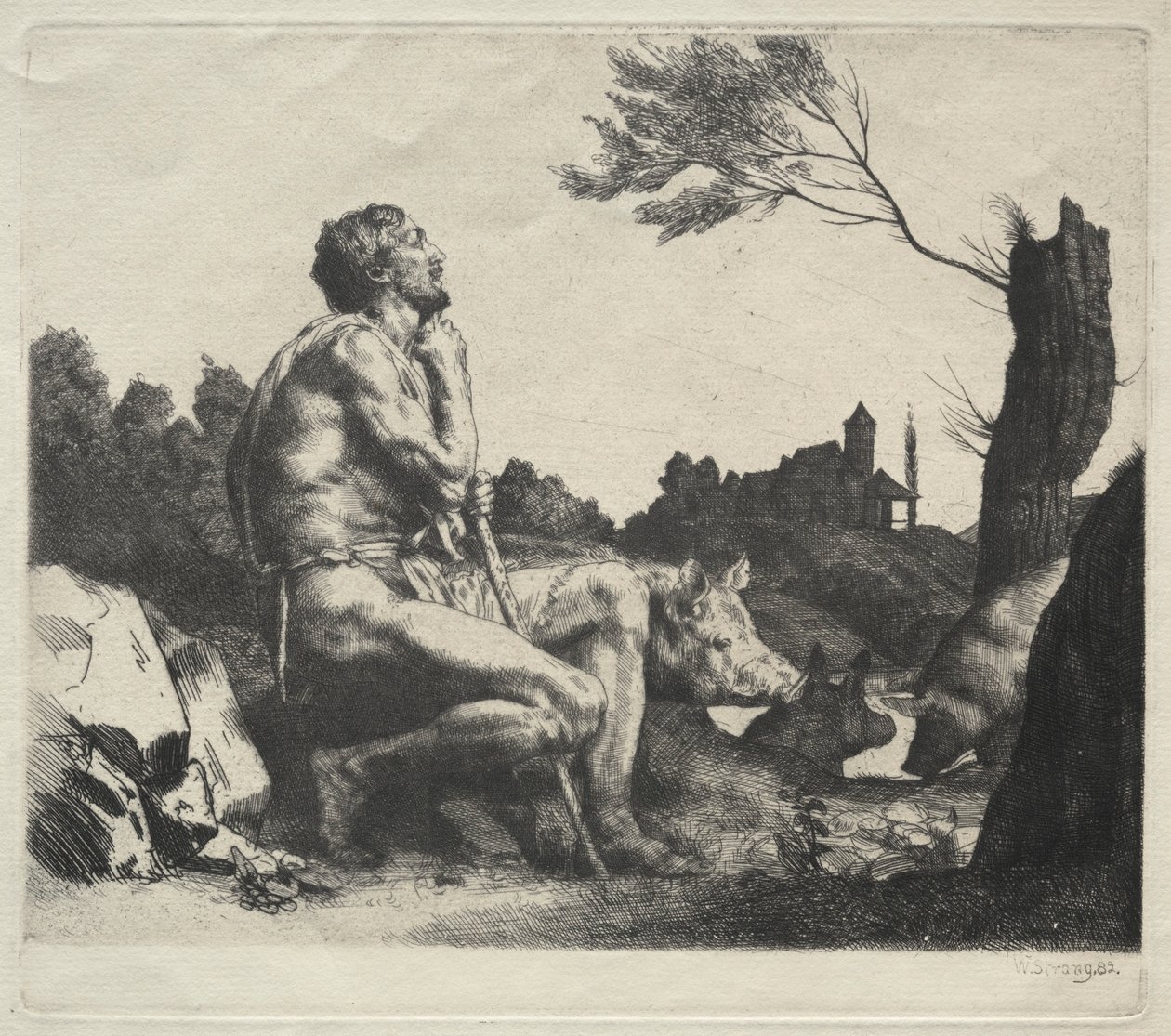 Den fortapte sønn, 1882. av William Strang