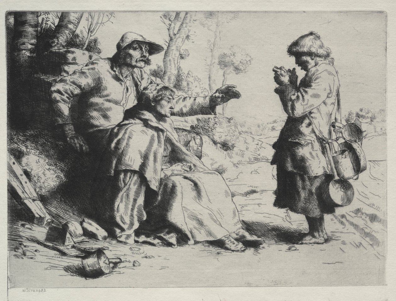 Tinkers, 1882. av William Strang