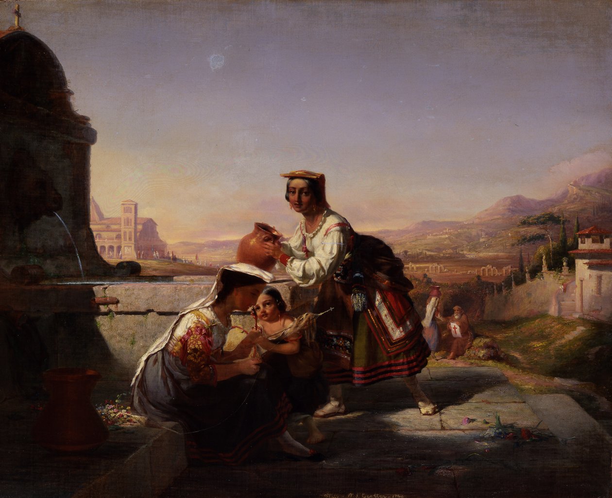 Italiensk scene, 1860. av William Tolman Carlton