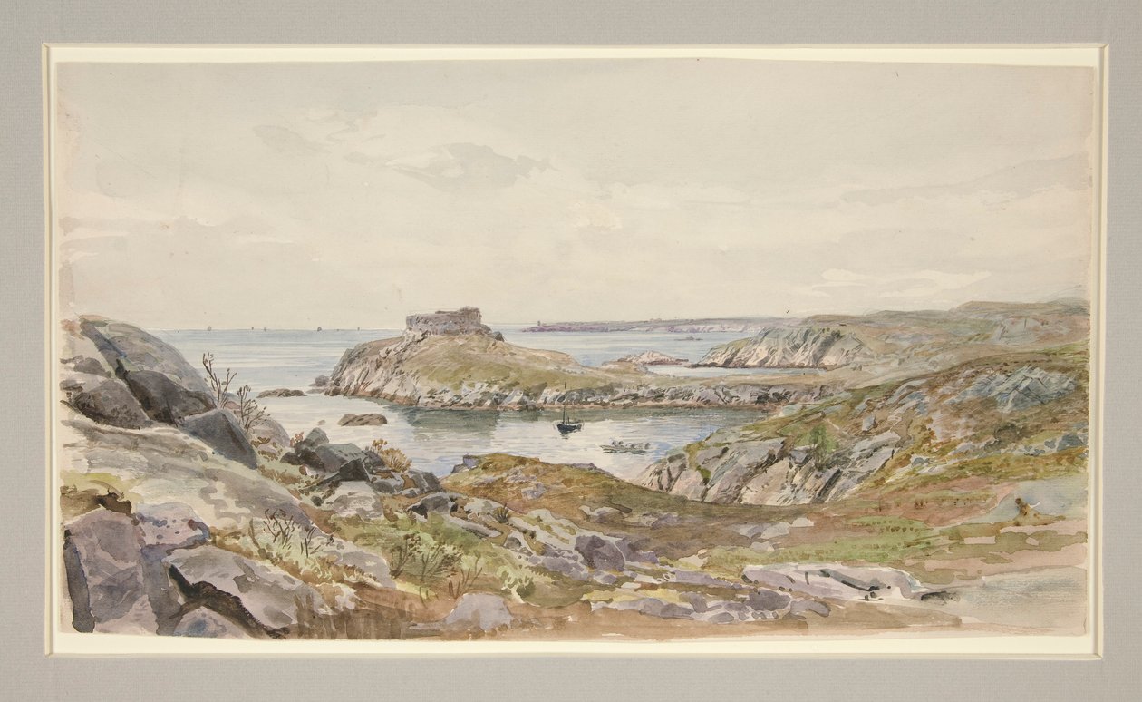 Fort Dumpling, Narragansett Bay av William Trost Richards