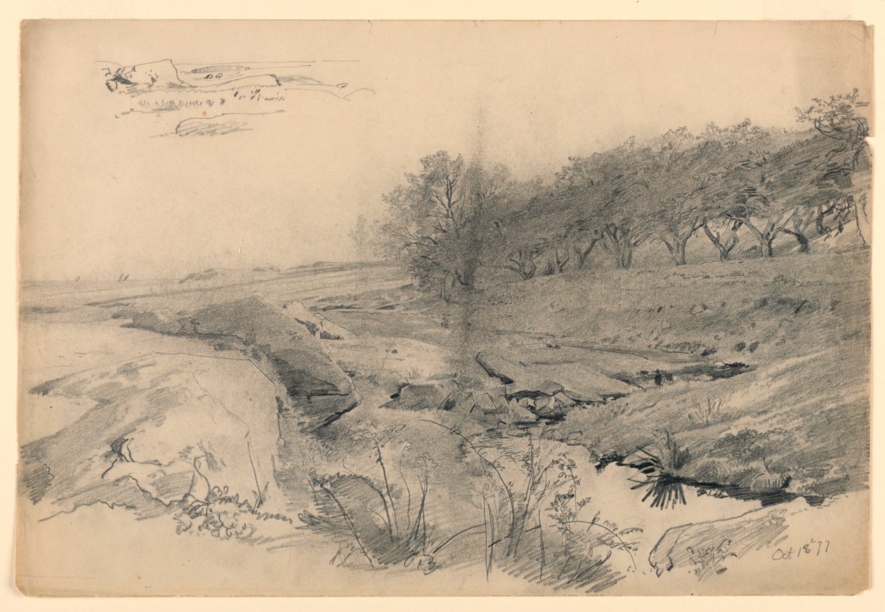 Seashore, Newport, RI av William Trost Richards