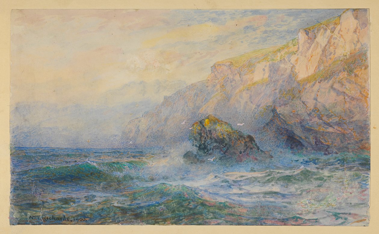 Studer etter "At Icart Point, Guernsey" av William Trost Richards