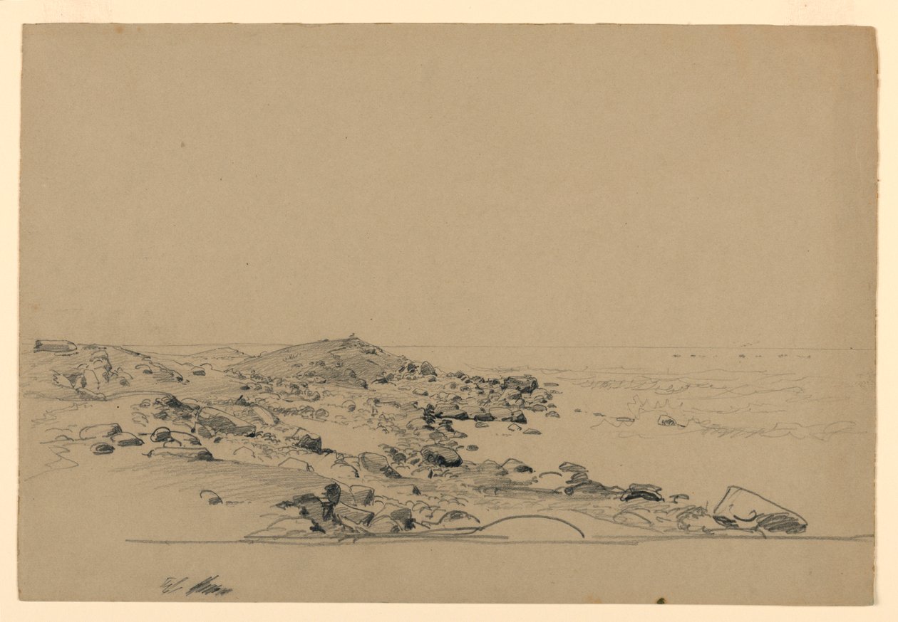 Studie av kysten, Rhode Island av William Trost Richards