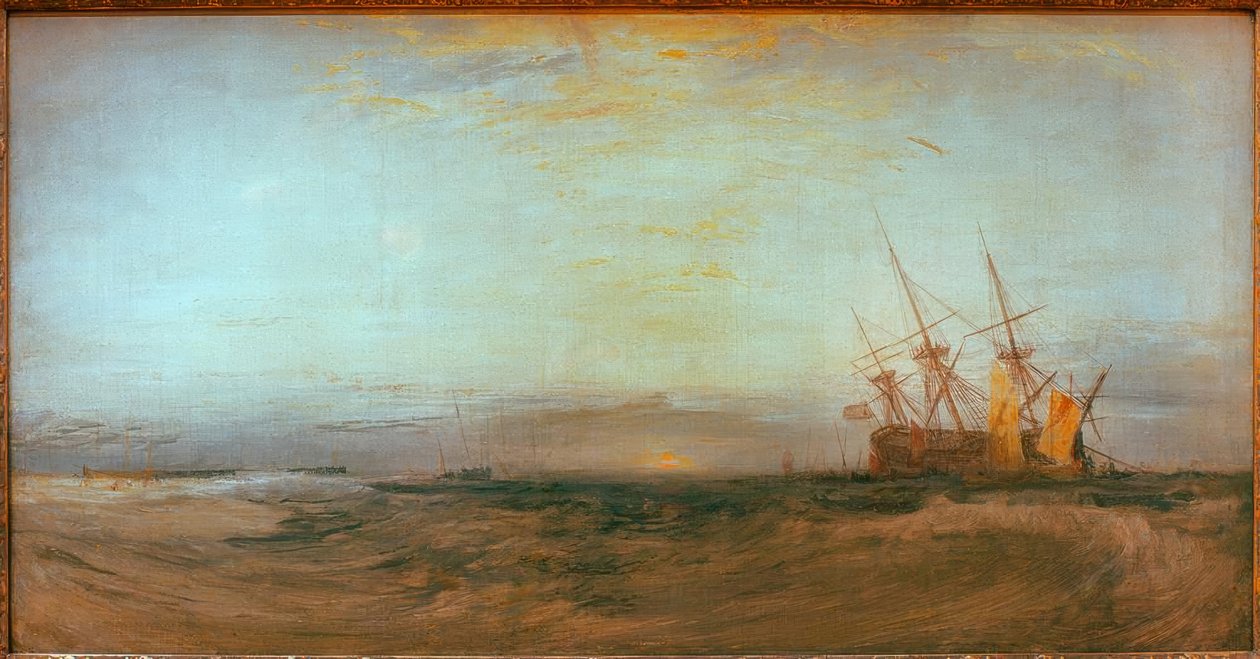 Et skip på grunn av Joseph Mallord William Turner