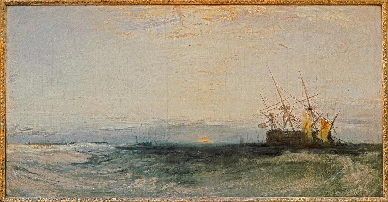 Et skip på grunn av Joseph Mallord William Turner