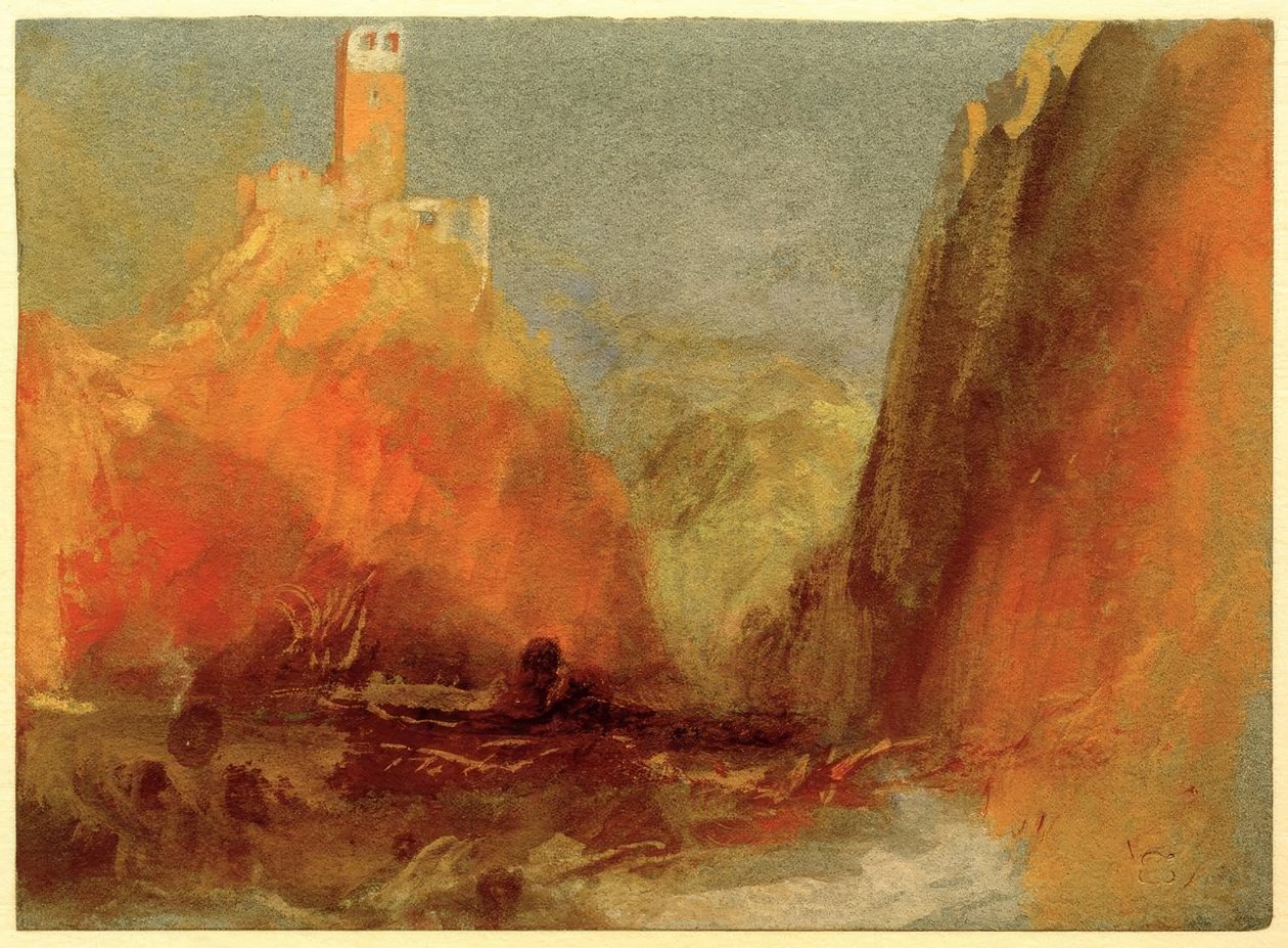 Mosel(?) av Joseph Mallord William Turner
