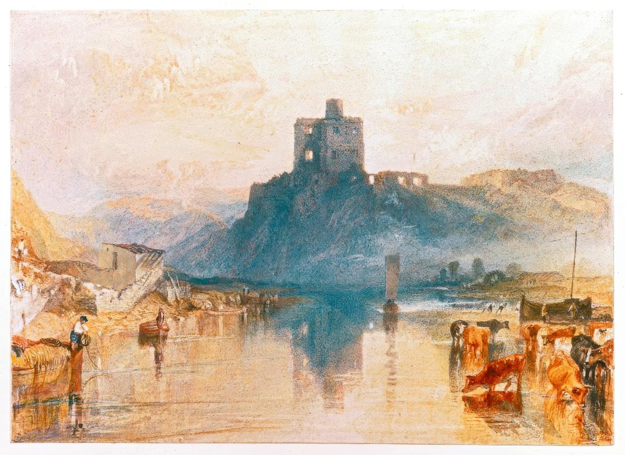 Norham Castle, ved elven Tweed av Joseph Mallord William Turner