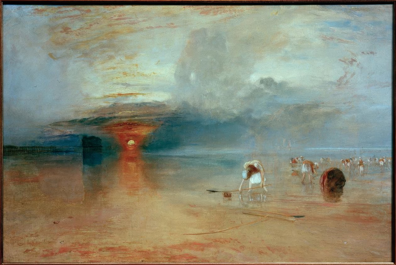 Calais-stranden, lavvann. Franske poissards være av Joseph Mallord William Turner