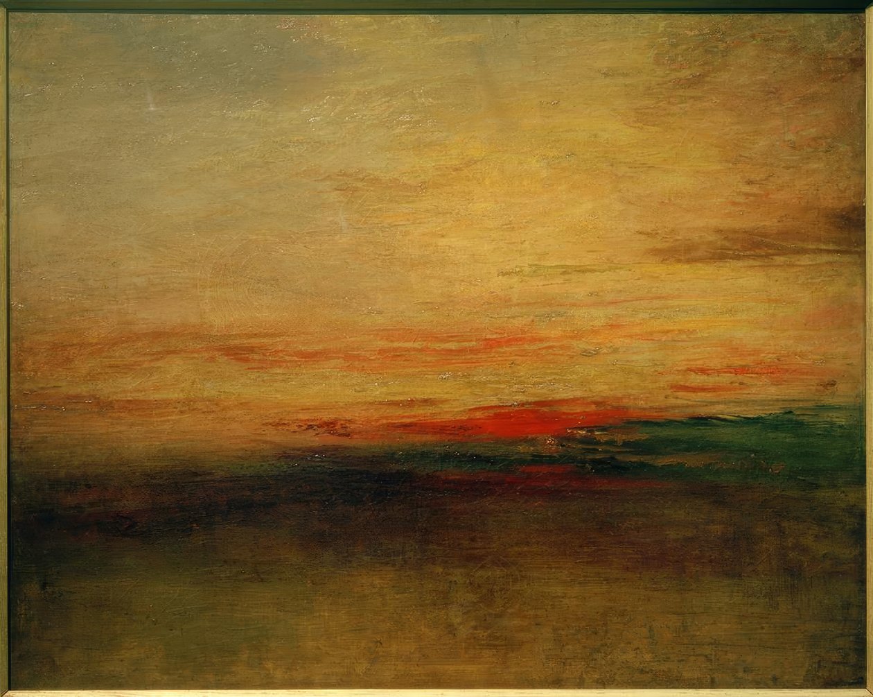 Solnedgang(?) av Joseph Mallord William Turner