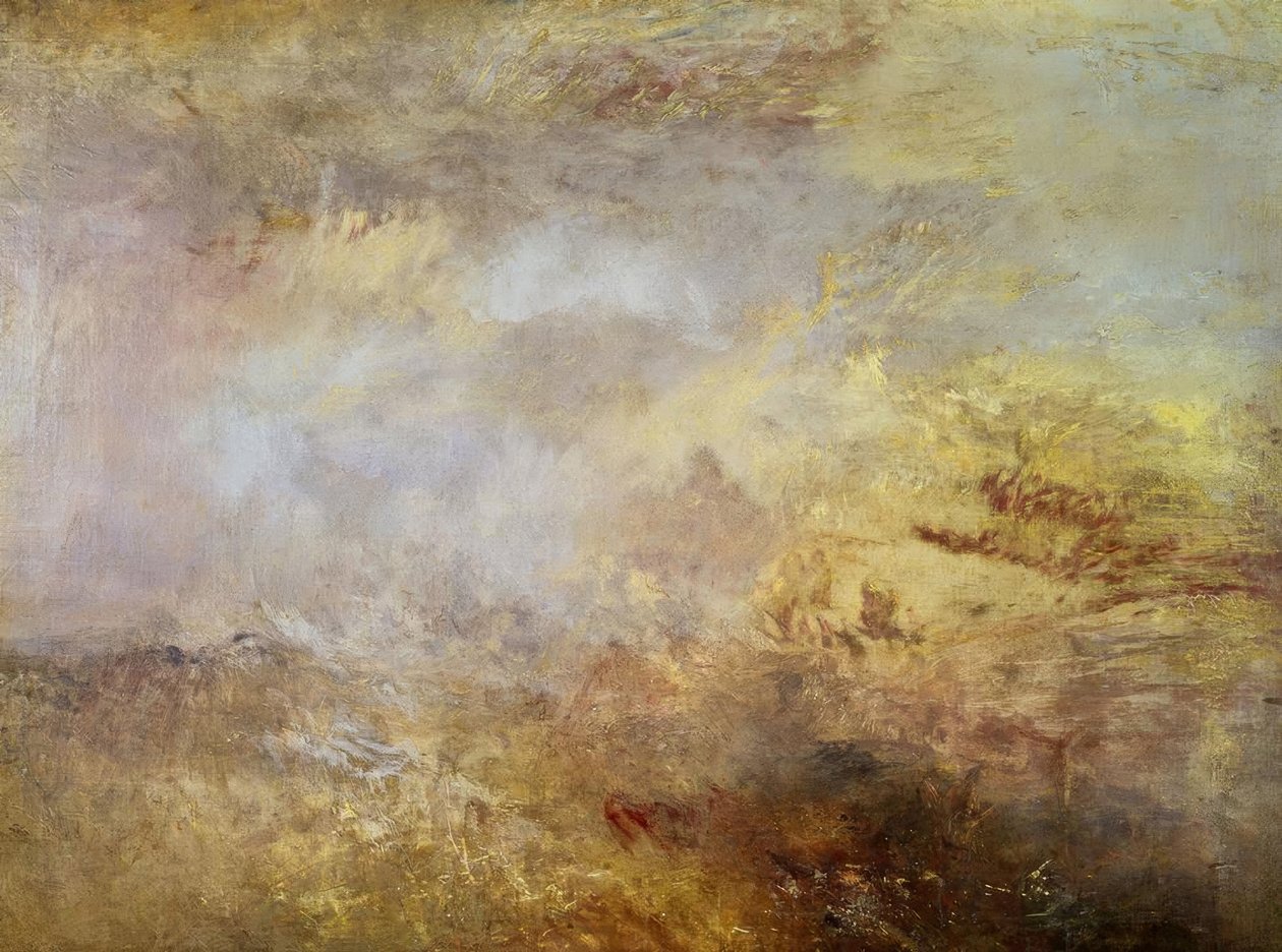 STORM PÅ SJØ - XIX ÅRHUNDRE av Joseph Mallord William Turner