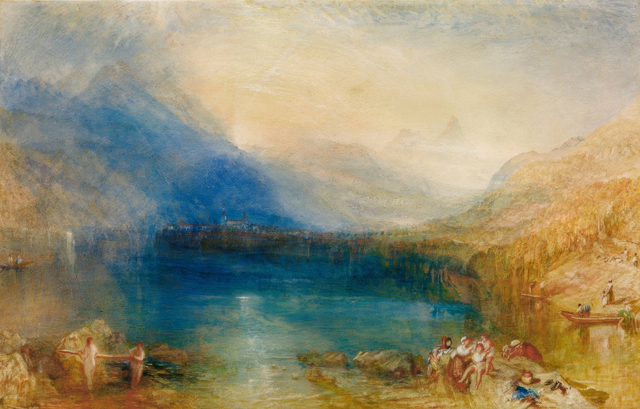 The Lake of Zug: tidlig morgen av Joseph Mallord William Turner
