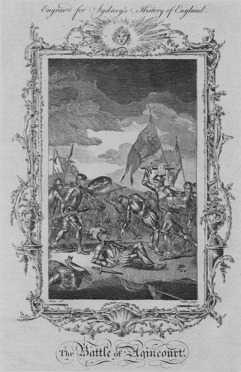 Slaget ved Agincourt, 1773. av William Walker
