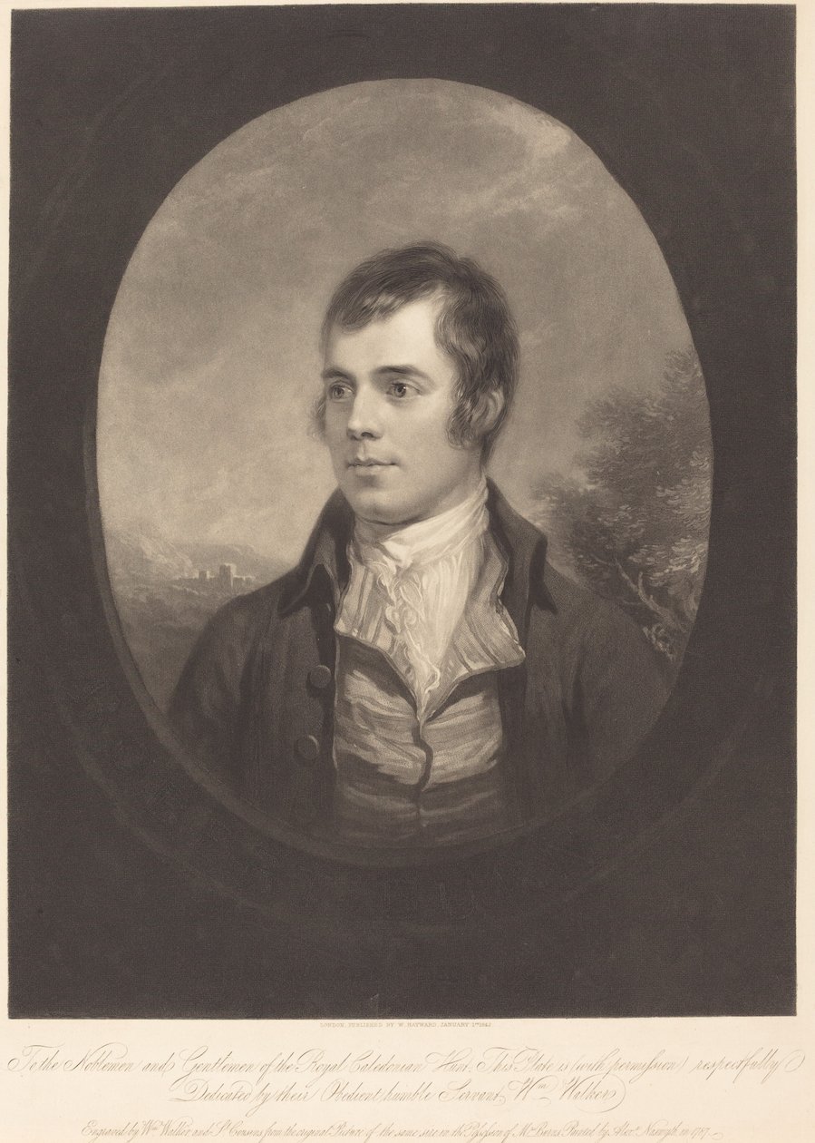 Robert Burns av William Walker and Samuel Cousins after Alexander Nasmyth