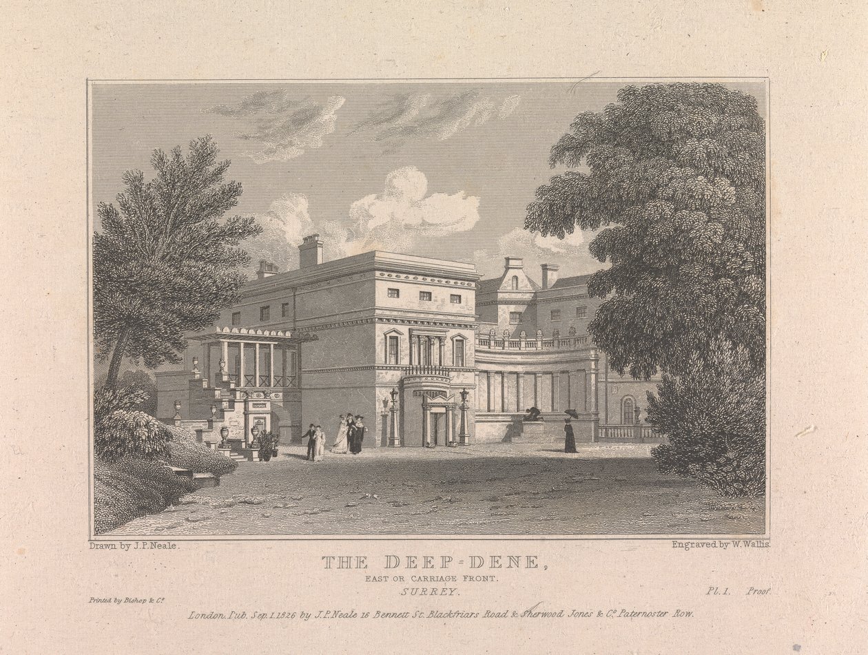 Deep-Dene. Øst- eller vognfronten, Surrey av William Wallis