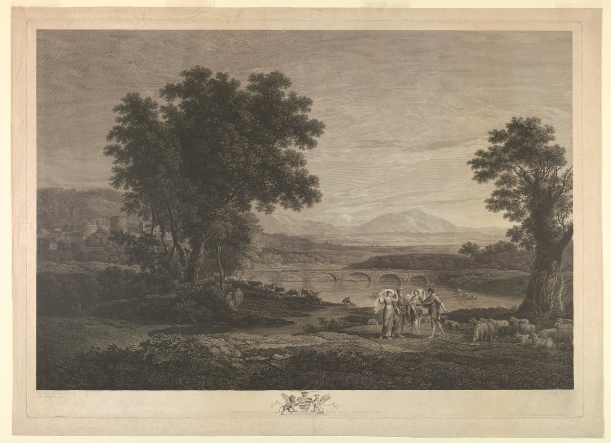 Jakob og Laban (Il Ponti) av William Woollett