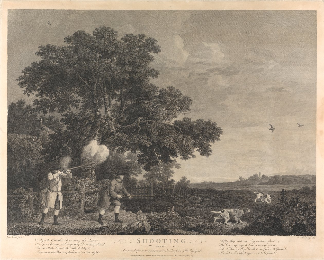 Skyting, Plate III av William Woollett