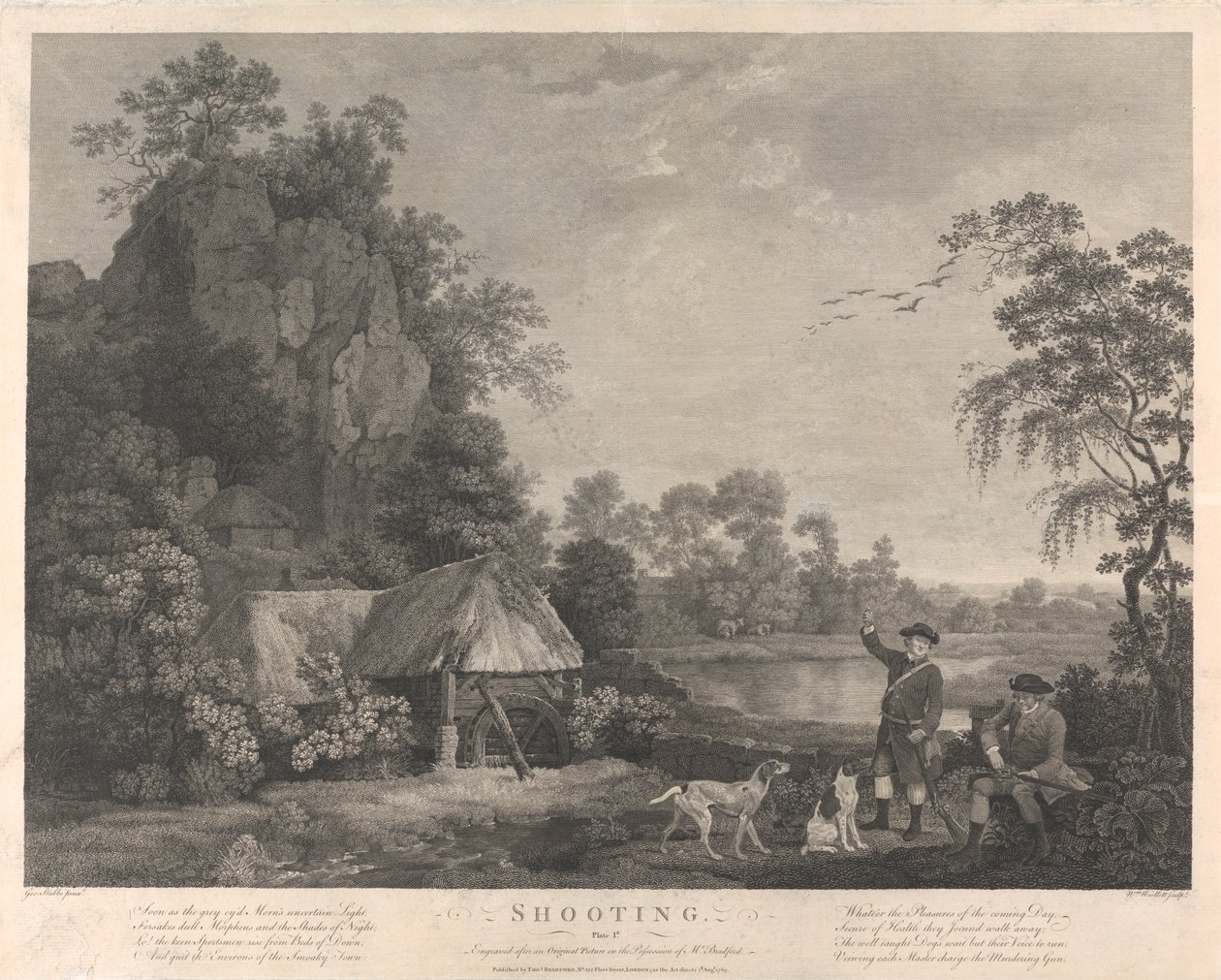 Skyting, Plate I av William Woollett