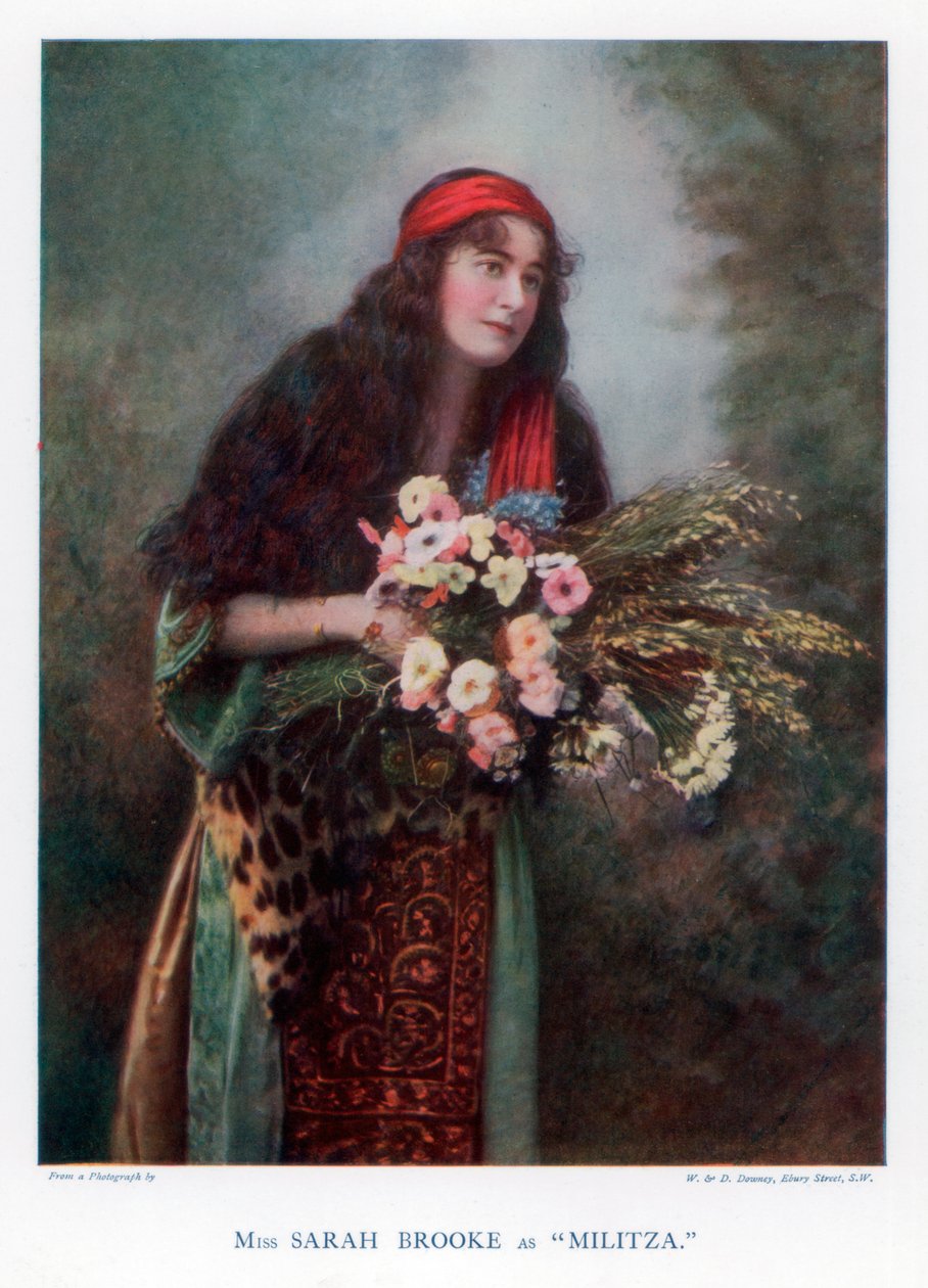 Sarah Brooke , britisk skuespillerinne, 1901. av William and Daniel Downey