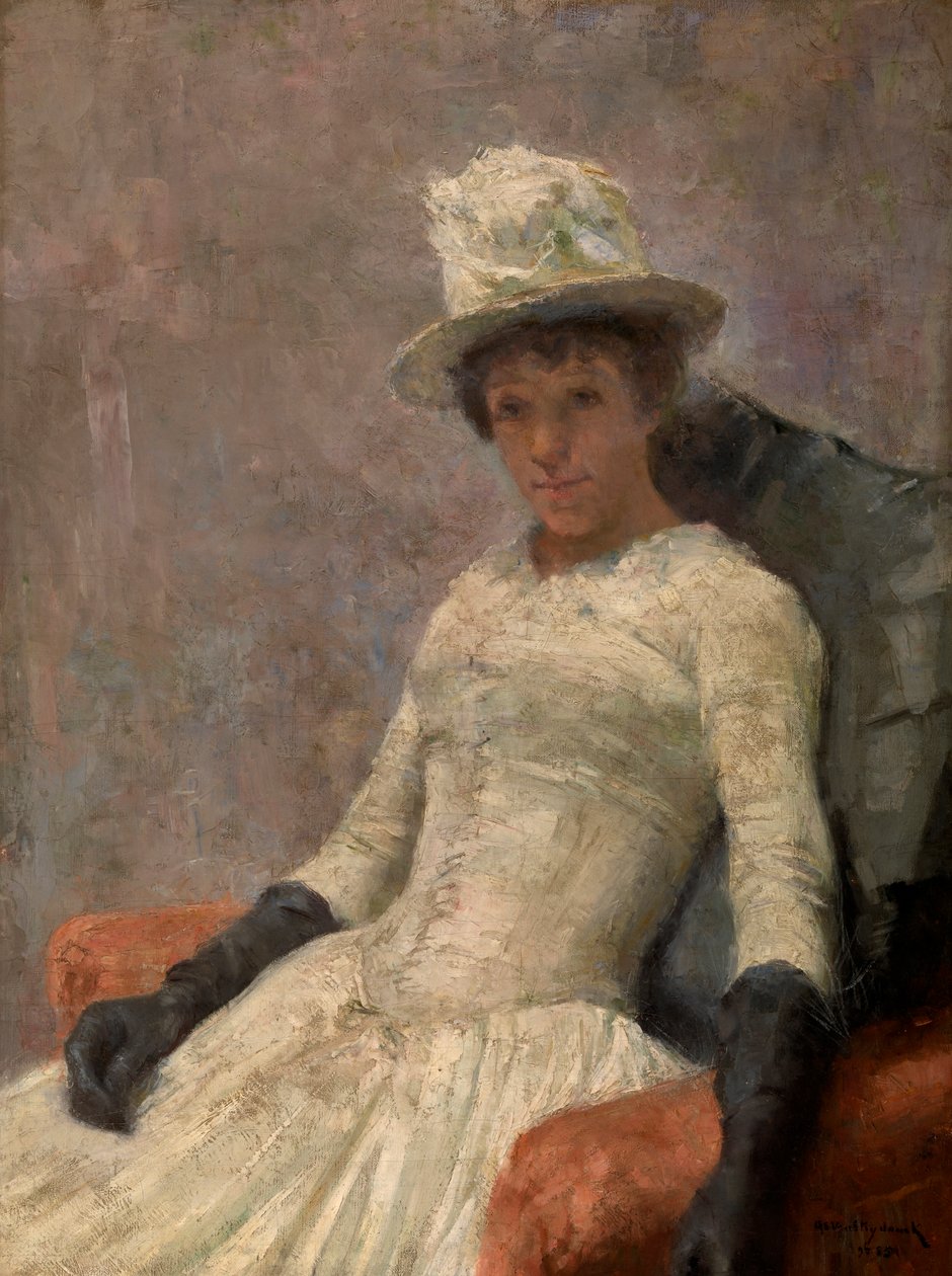 Stephanie i hvitt av William van Strydonck