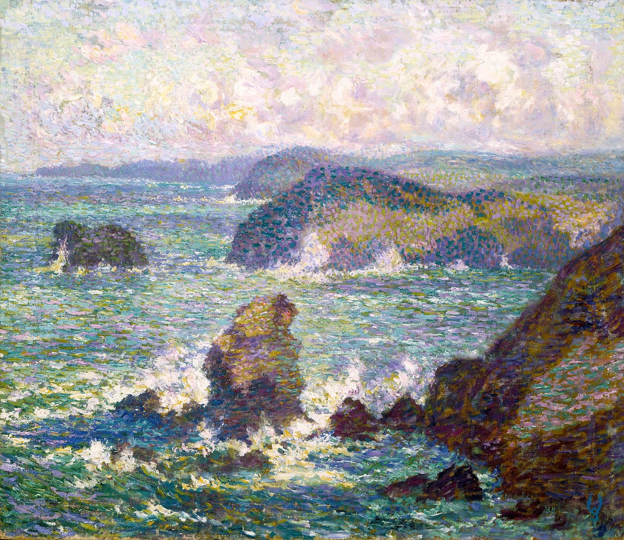 Marine (olje på lerret) av Willy Schlobach