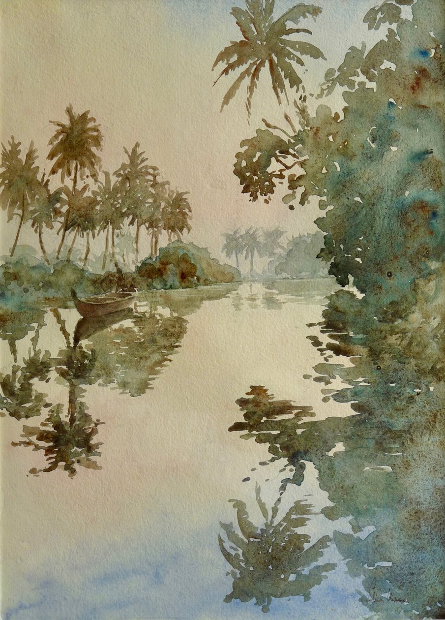 693 Backwaters - før soloppgang av Wilson Clive