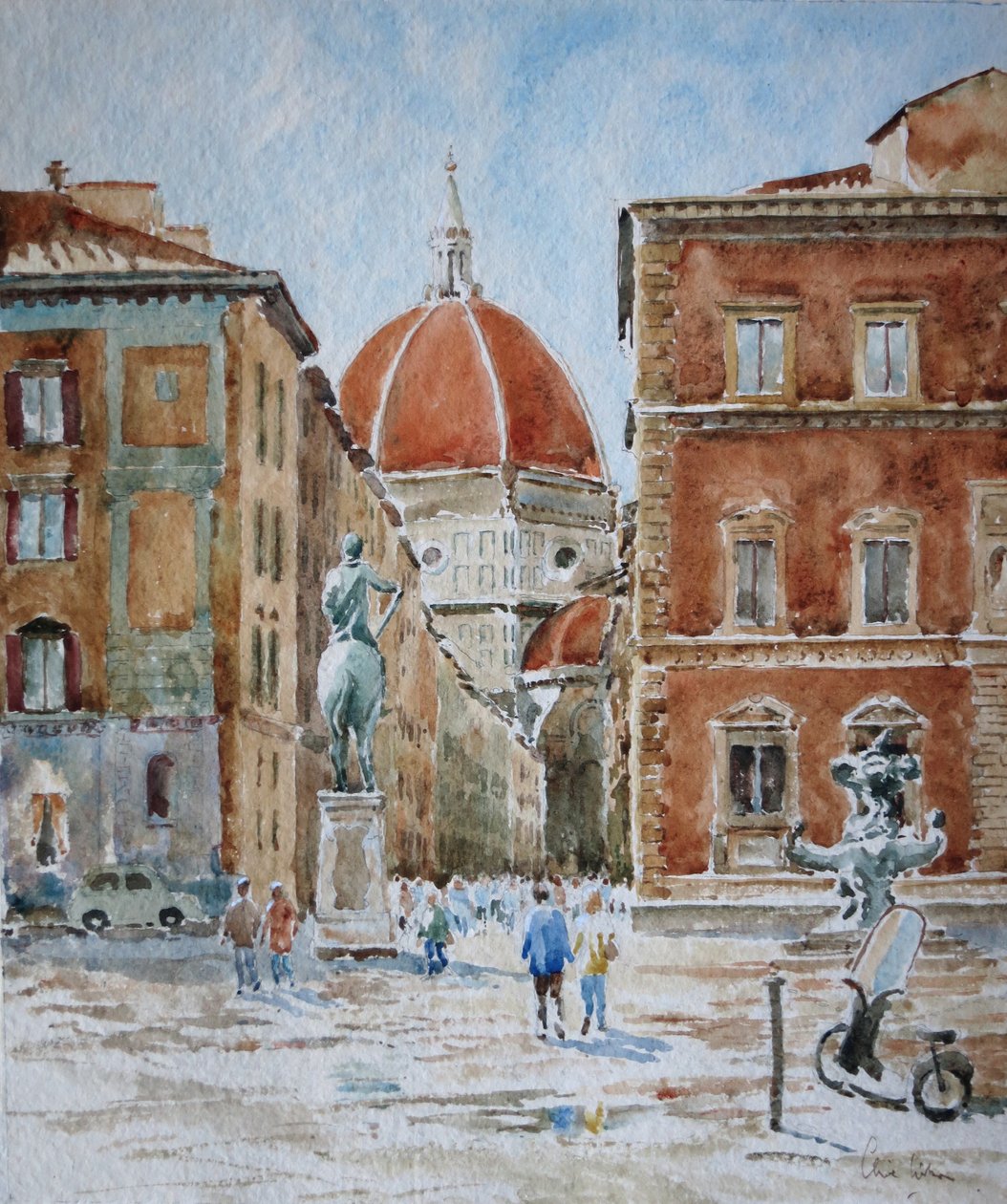 951 Piazza SS Annunziata, etter skybruddet av Wilson Clive
