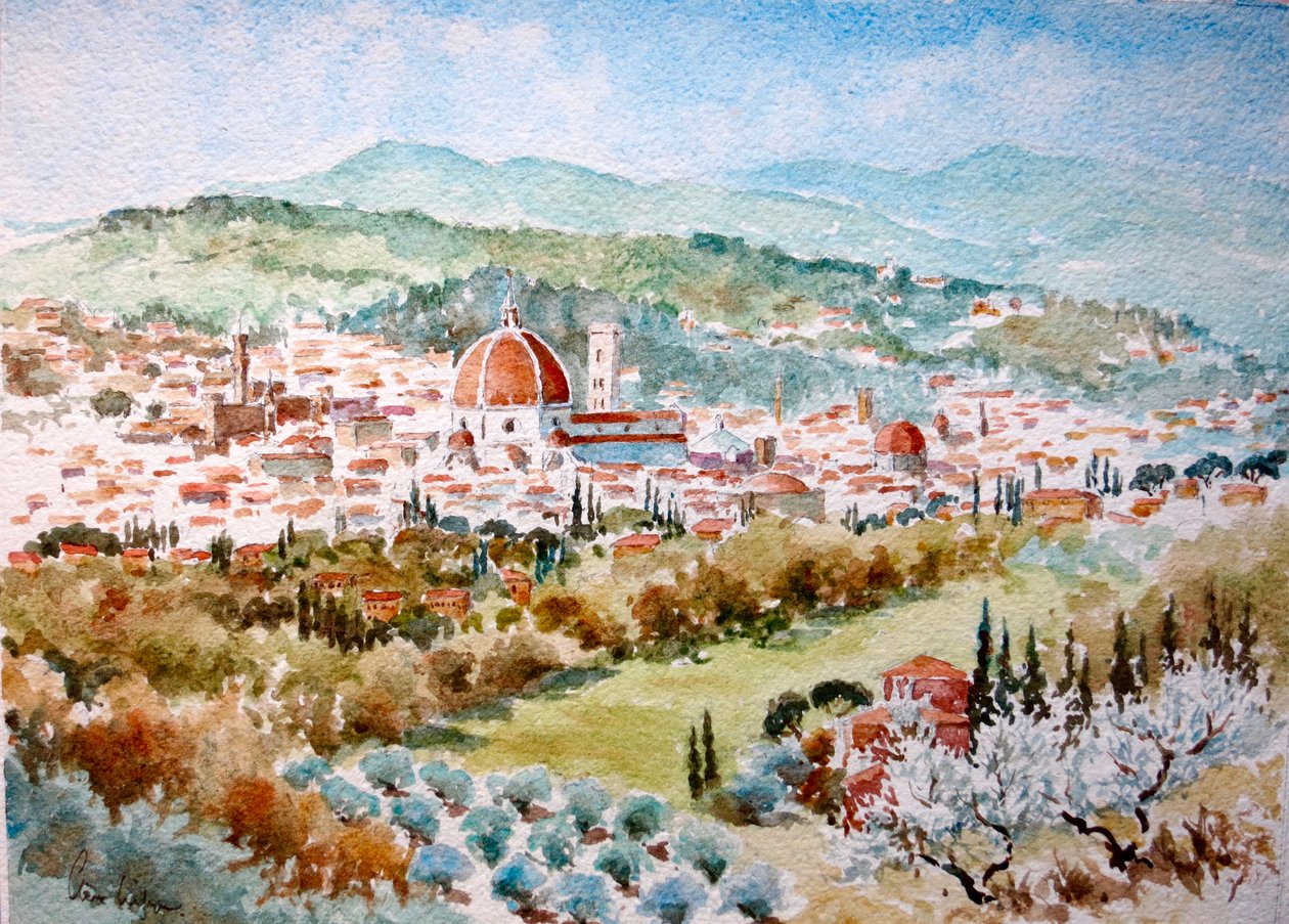 954 Spring, fra S. Domenico di Fiesole av Wilson Clive