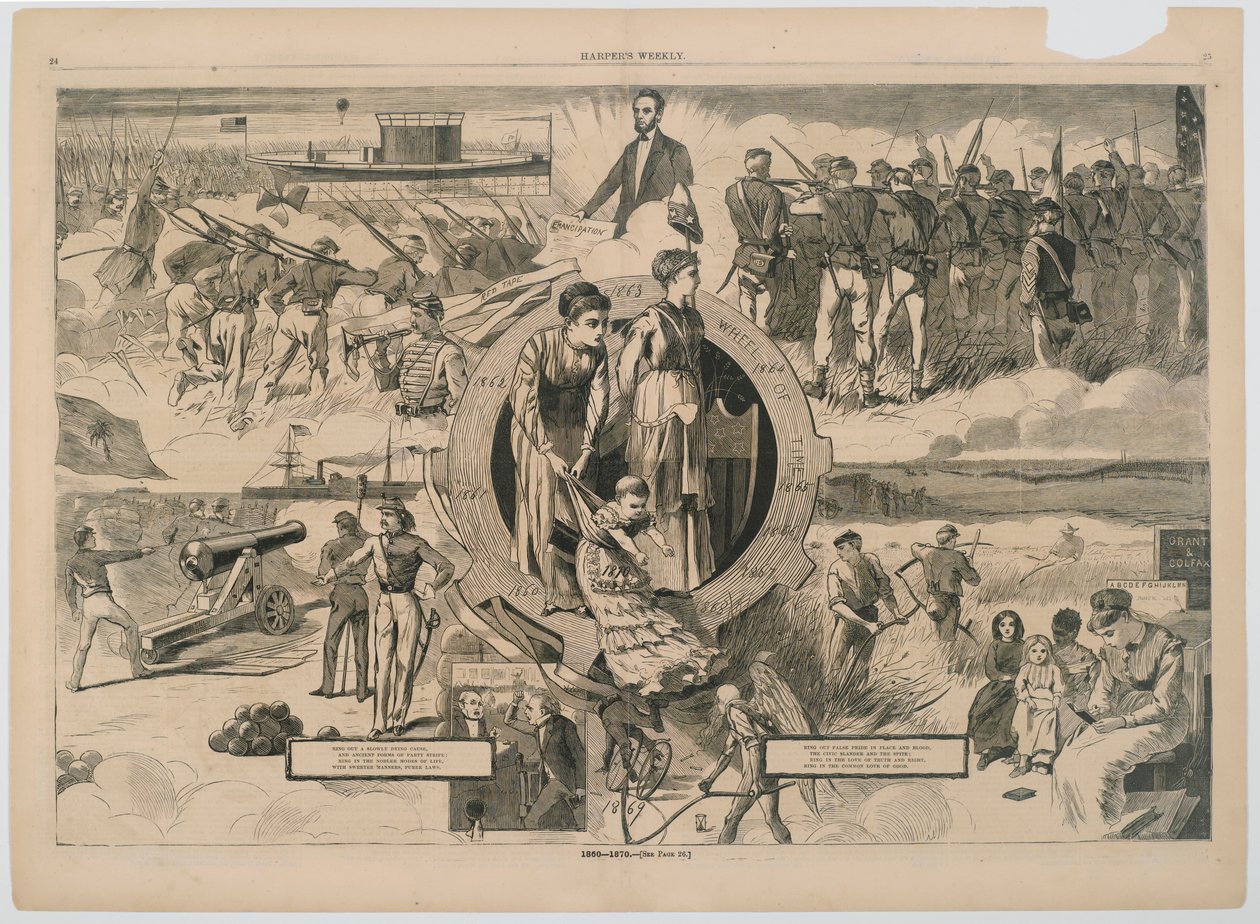 1860-1870, fra Harpers Weekly magazine, 1870 (tregravering) av Winslow Homer