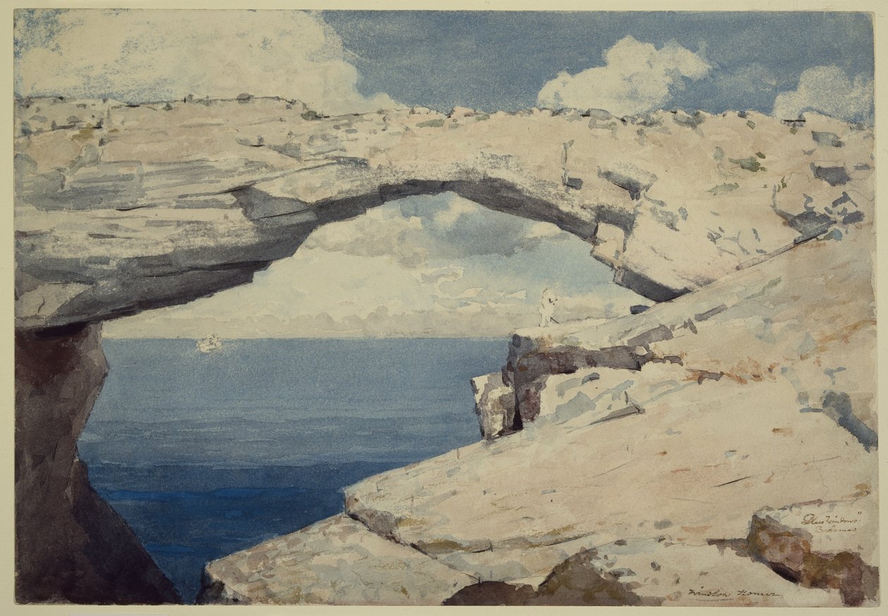 Glassvinduer, Bahamas, ca. 1885 av Winslow Homer