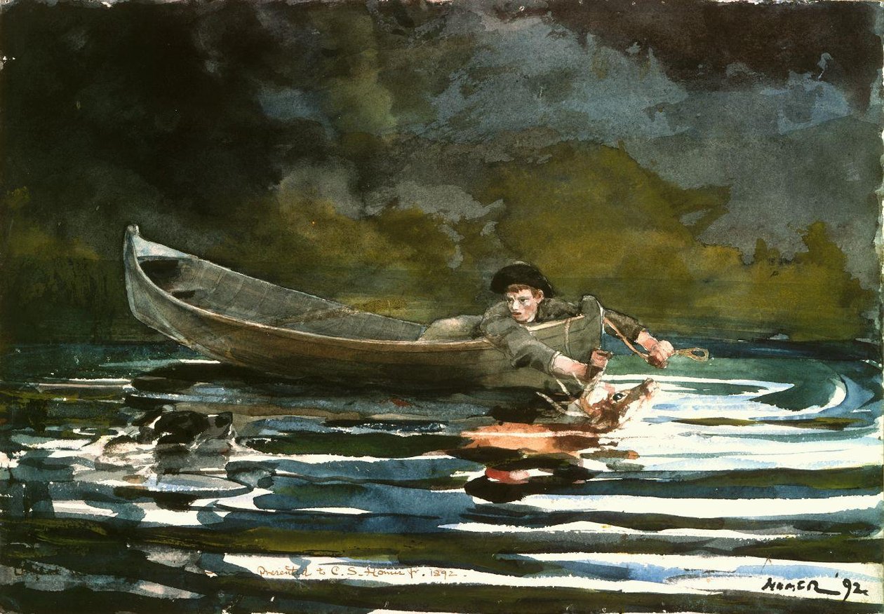 Hound and Hunter av Winslow Homer
