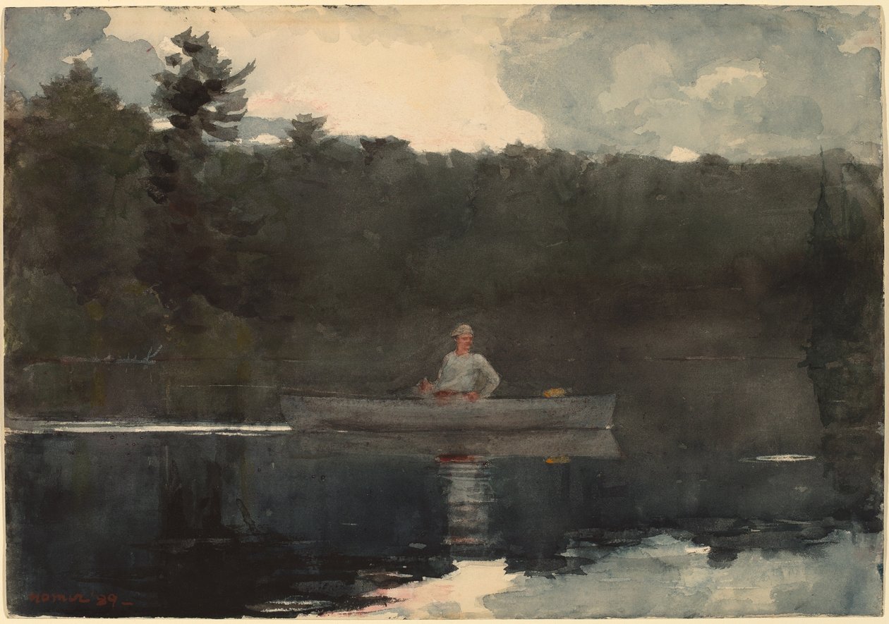 Den ensomme fiskeren av Winslow Homer