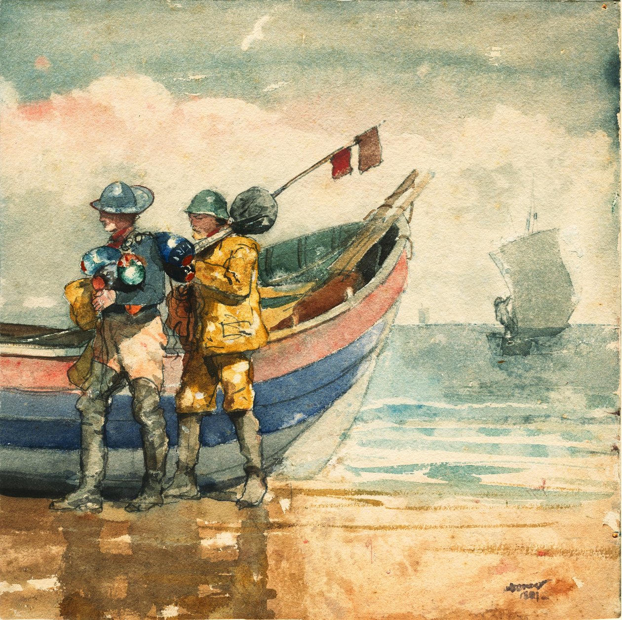 The Return, Tynemouth av Winslow Homer